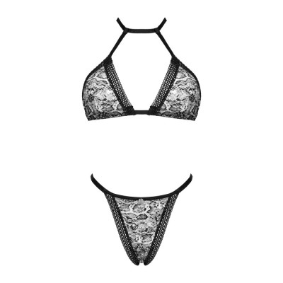 Set Xenita di Obsessive con reggiseno morbido e perizoma.